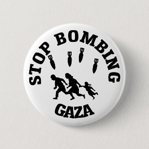 Stoppt die Bombardierung von Gaza Button