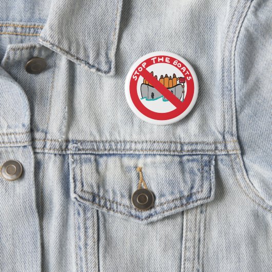 Stoppt die Boote Button (Beispiel)