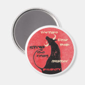 Stoppt die Bullfights - Magnet (Vorderseite/Rückseite)