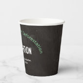 Stoppt die Entwaldung: Öko freundlich Pappbecher (Rückseite)