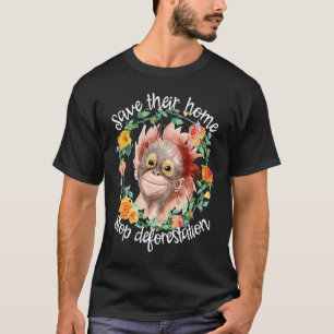 Stoppt die Entwaldung retten den Planeten T-Shirt