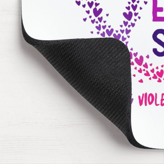 Stoppt die Gewalt und die stille häusliche Gewalt Mousepad (Ecke)