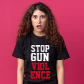 Stoppt die Gewalt von Waffen in der Welt T-Shirt