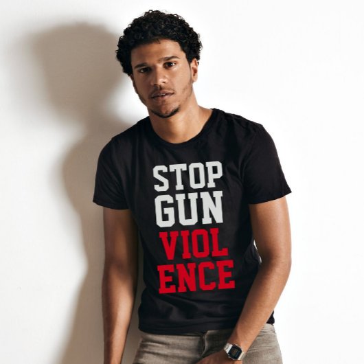 Stoppt die Gewalt von Waffen in der Welt T-Shirt