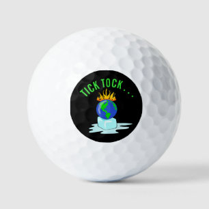 Stoppt die globale Erwärmung des Klimawandels Tick Golfball