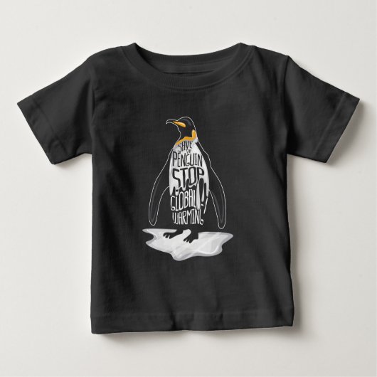 Stoppt die globale Erwärmung Rette die Meerestiere Baby T-shirt (Vorderseite)
