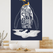 Stoppt die globale Erwärmung Rette die Meerestiere Poster (Küche)