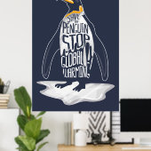 Stoppt die globale Erwärmung Rette die Meerestiere Poster (Heimbüro)
