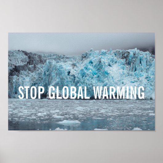 Stoppt die globale Erwärmung - Schmelzwasser | Pos Poster (Vorne)