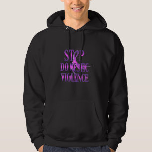 Stoppt die häusliche Gewalt mit der braunen häusli Hoodie