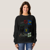 Stoppt die Invasion Sweatshirt (Vorne ganz)