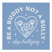 Stoppt die Schikanierung niedlicher Retrokurate Poster (Vorderseite)