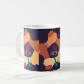 Stoppt die Tasse des Rassismus (Vorderseite Links)