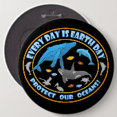 Stoppt die Waljagd Button (Vorne & Hinten)