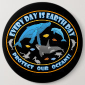 Stoppt die Waljagd Button (Vorderseite)