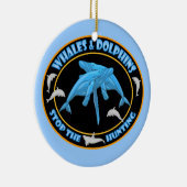 Stoppt die Waljagd Keramikornament (Rechts)