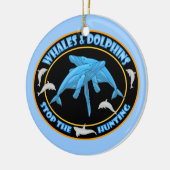 Stoppt die Waljagd Keramikornament (Links)