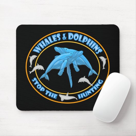 Stoppt die Waljagd Mousepad (Mit Mouse)