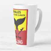 Stoppt die Waljagd | Verbot des Schutzes der Meere Milchtasse (Rechte Ecke)