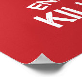 Stoppt die Waljagd | Verbot des Schutzes der Meere Poster (Ecke)