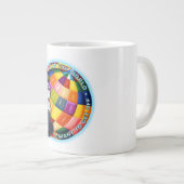 Stoppt die Welt Jumbo-Tasse (Vorderseite Rechts)