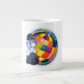 Stoppt die Welt Jumbo-Tasse (Vorderseite)