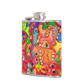 Stoppt die Welt, wollte ich, davon zu kommen! Flachmann (Links)