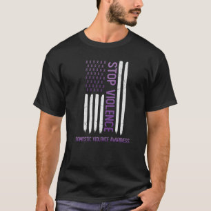Stoppt Gewalt American USA Flag Domestic Gewalt T-Shirt