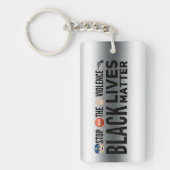 👮 stoppt ⛔ ✋ Gewalt Schlüsselanhänger (Vorderseite)