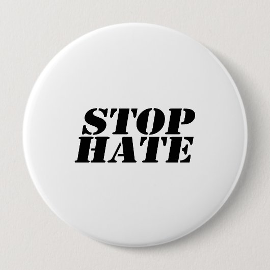 Stoppt Hass Button (Vorderseite)