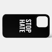 Stoppt Hass, Schwarz-weiß Case-Mate iPhone Hülle (Rückseite (Horizontal))