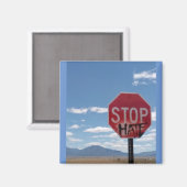 Stoppt Hass Square Magnet (Vorderseite/Rückseite)