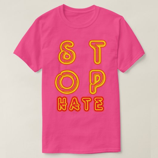 Stoppt Hass T-Shirt (Design vorne)