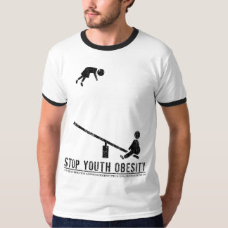 Stoppt Jugendfettleibigkeit (vintage schwarz) T-Shirt