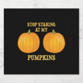 Stoppt meine Pumpkins Schaumweinetikett (Einzelnes Label)