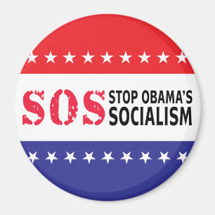 Stoppt Obamas Sozialismus - SOS Magnet