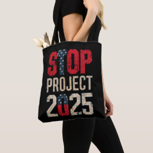 Stoppt Projekt 2025 Trump Biden Vintage Tasche
