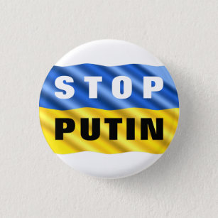 Stoppt Putin den Krieg in der Ukraine Flag-Taste F Button