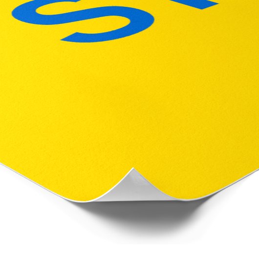 Stoppt Putin, hört das Kriegspopster auf! Poster (Ecke)