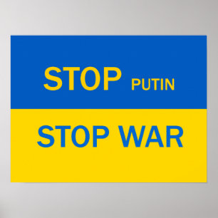 Stoppt Putin, hört das Kriegspopster auf! Poster