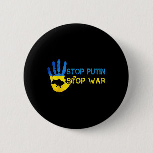Stoppt Putin Stoppt den Krieg Unterstützt die Ukra Button
