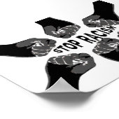 Stoppt Rassismus Poster (Ecke)