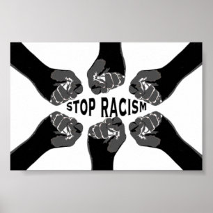 Stoppt Rassismus Poster
