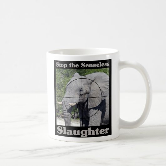 Stoppt Schlachthelfer Kaffeetasse (Rechts)