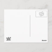 Stoppt Tierversuche mit lustigem Slogan Postkarte (Rückseite)