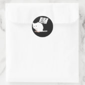 Stoppt Tierversuche! Runder Aufkleber (Tasche)