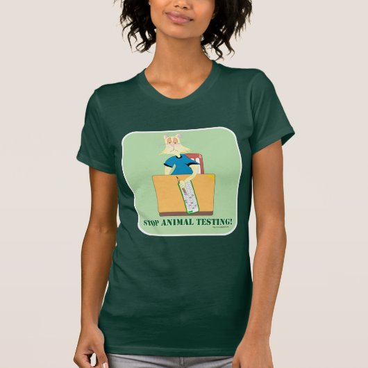 Stoppt Tierversuche! T-Shirt (Vorderseite)