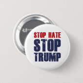 Stoppt Trump aus Hass Button (Vorne & Hinten)