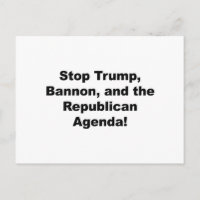 Stoppt Trump, Bannon und die republikanische Agend