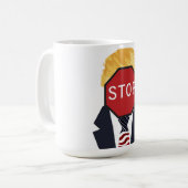 Stoppt Trump Coffee Tasse (Vorderseite Links)